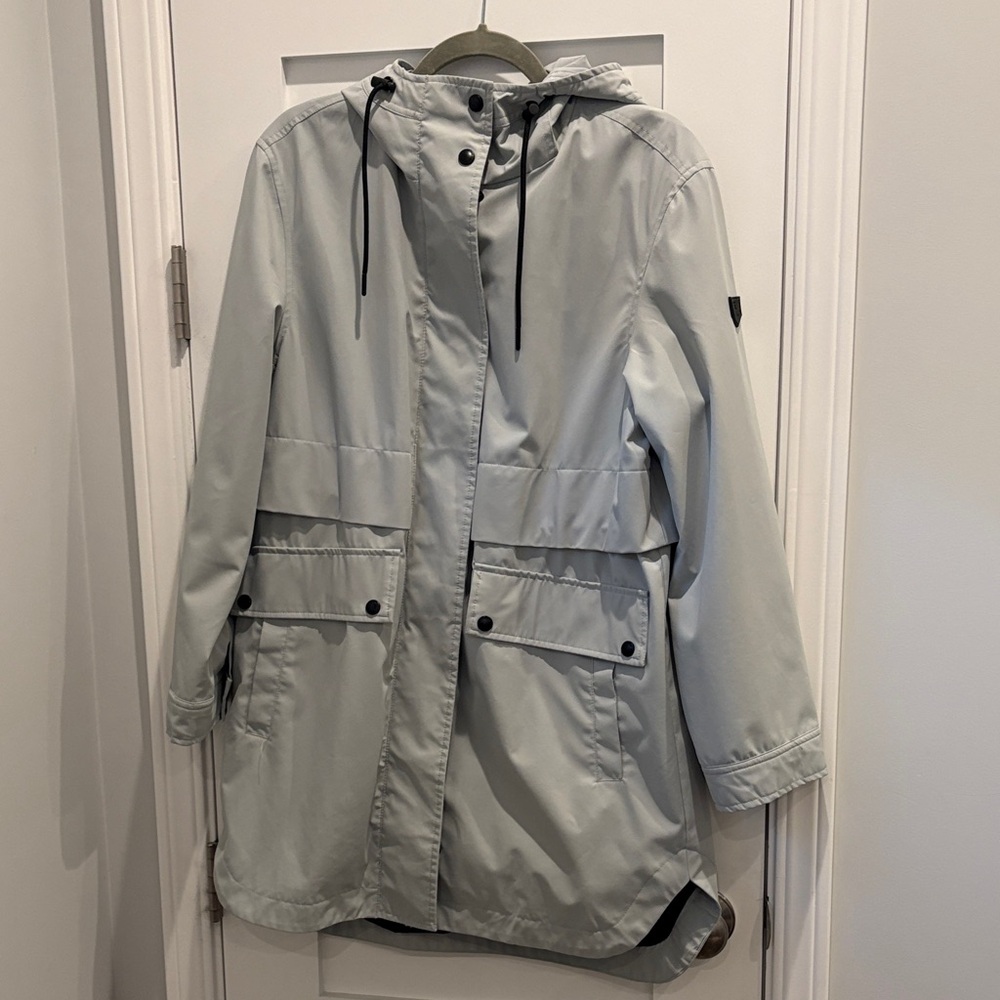 Sam Edelman Women's Light Gray Hooded Jacket Size Medium